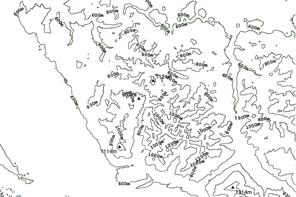Malbun - Steg neighbourhood contours