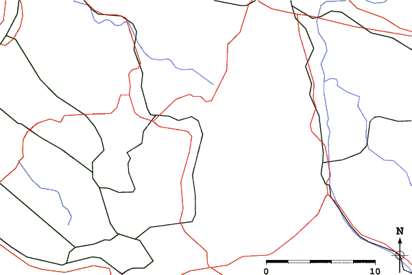 Roads and rivers close to Malbun - Steg