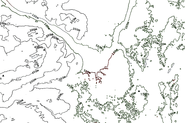 Maple Ski Ridge neighbourhood contours
