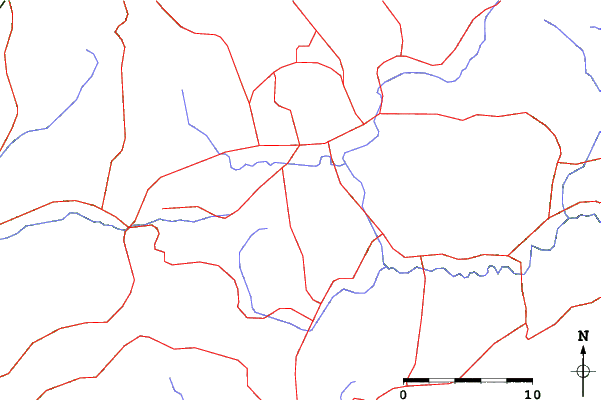 Roads and rivers close to Mikawa