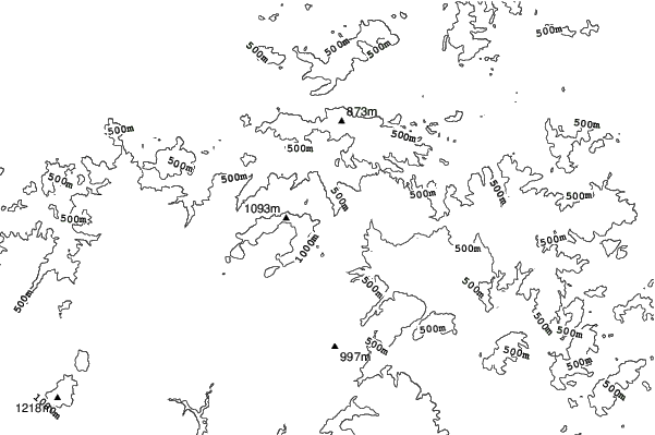 Mizuho Highland neighbourhood contours