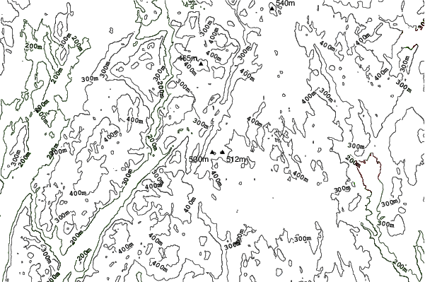Mohawk Mountain neighbourhood contours