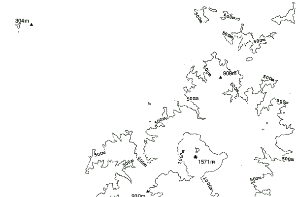 Moya Hills neighbourhood contours