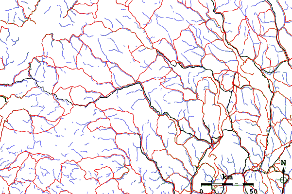 Roads and rivers close to Nesbyen