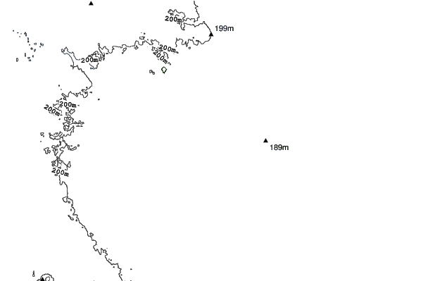 Otsego Ski Club neighbourhood contours