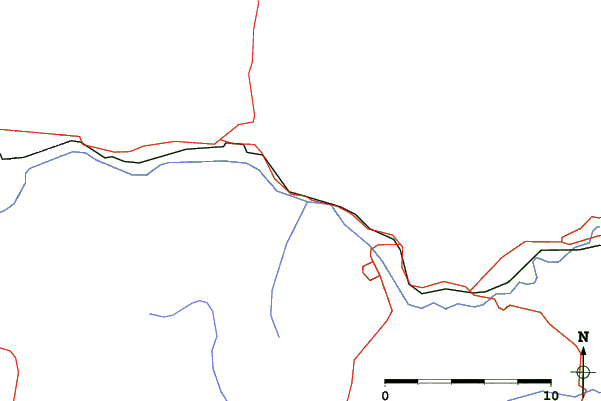 Roads and rivers close to Pass Powderkeg