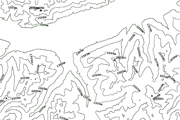 Patscherkofel neighbourhood contours