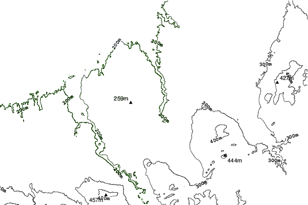 Porcupine Mountain neighbourhood contours