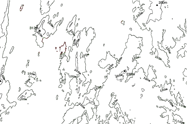 Powder Ridge neighbourhood contours