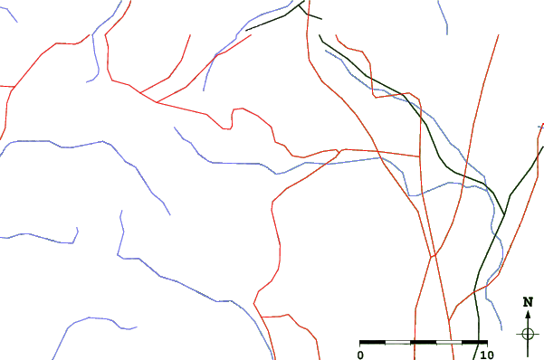 Roads and rivers close to Shimokura