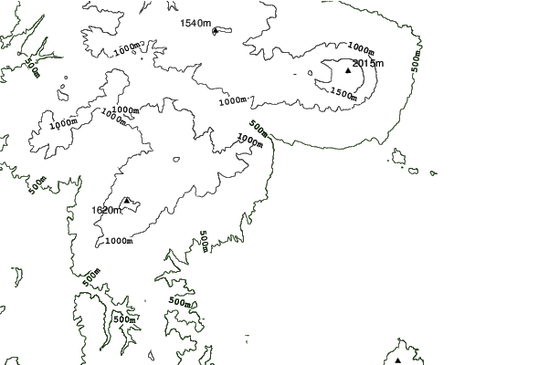 Shizukuishi neighbourhood contours