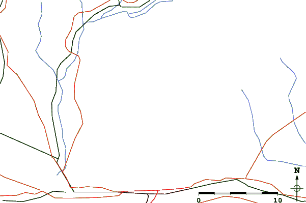 Roads and rivers close to Sljeme