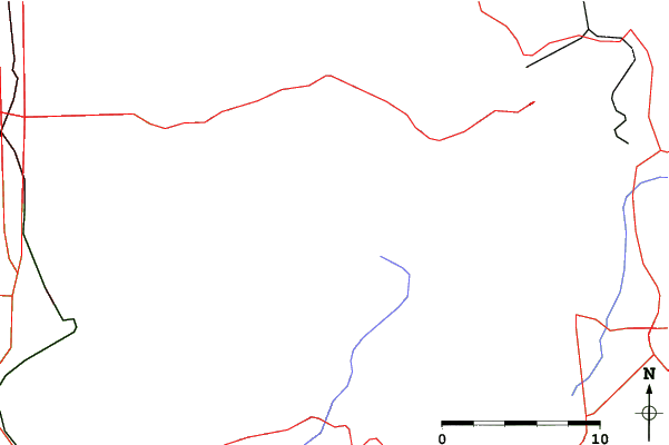 Roads and rivers close to Snowbird