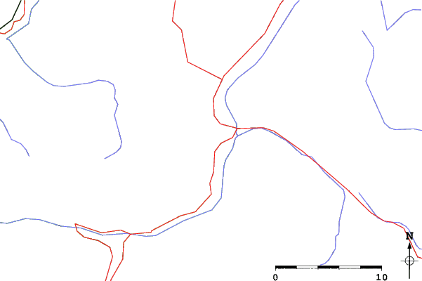 Roads and rivers close to Sainte Anne La Condamine