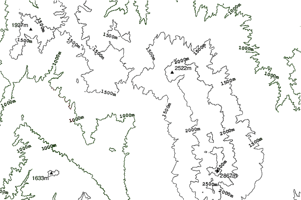 Tateshina Tokyu neighbourhood contours