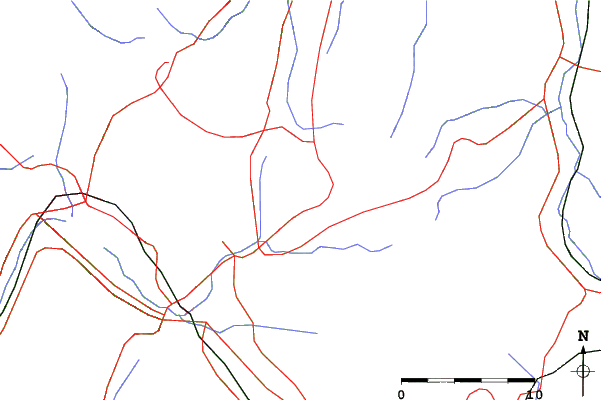 Roads and rivers close to Tateshina Tokyu