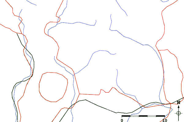 Roads and rivers close to Tazawako kogen assle