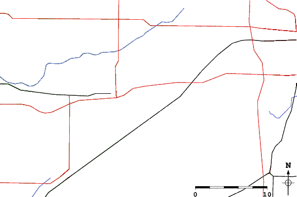 Roads and rivers close to Timber Ridge
