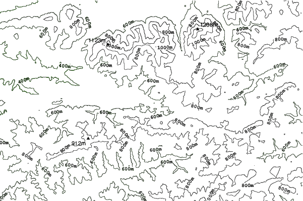 U Sachovy studánky neighbourhood contours