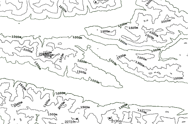 Weissbriach/Gitschtal neighbourhood contours