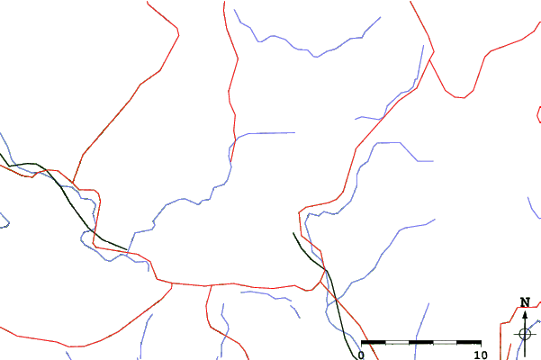 Roads and rivers close to Winghills Shirotori Resort